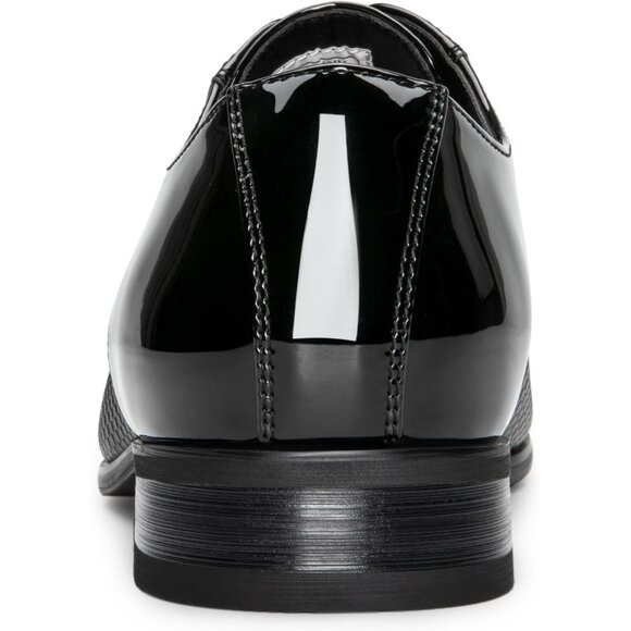 Bruno Marc Men's Black Tuxedo Shoe Slip on Classic Patent Velvet Leather Loafers - Picture 5 of 9